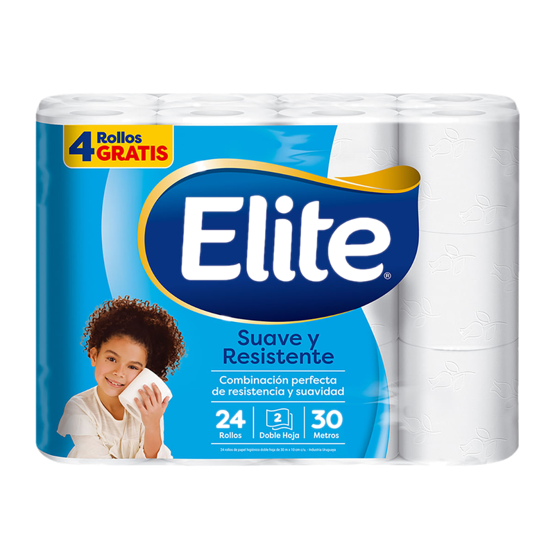 Papel Higiénico Elite Suave Y Resistente 30m 24x20