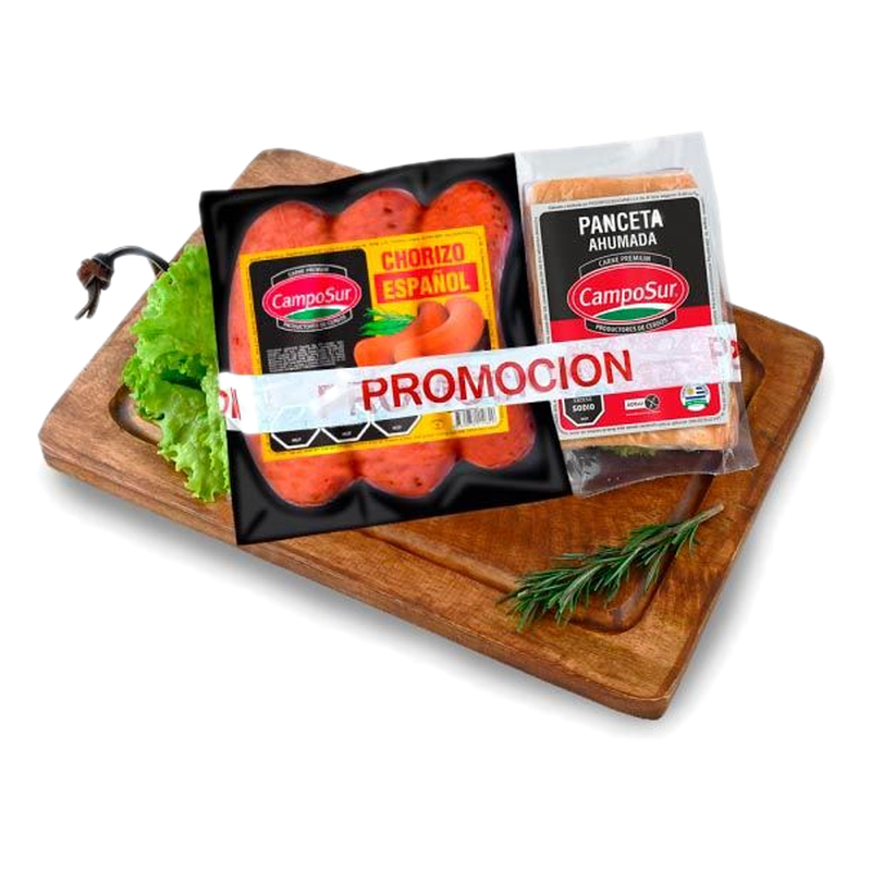 Pack Panceta Ahumada + 3 Chorizos Colorados Camposur