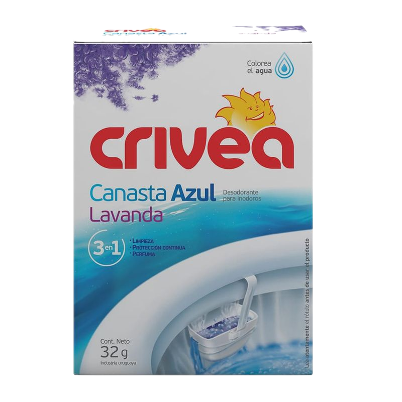 Desodorante Inodoro Crivea Canasta Azul Lavanda 38 G