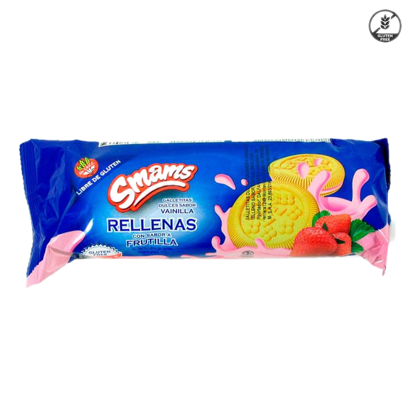 Galletitas Smams Rellena Frutilla Sin Gluten 105 G