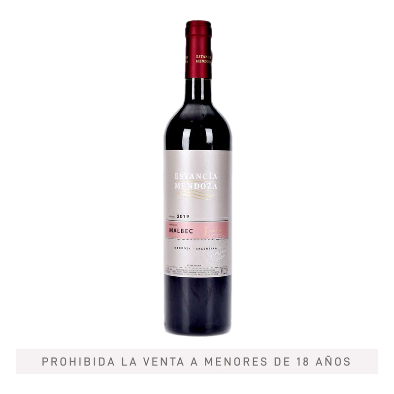 Vino Estancia Mendoza Tinto Malbec 750 Ml