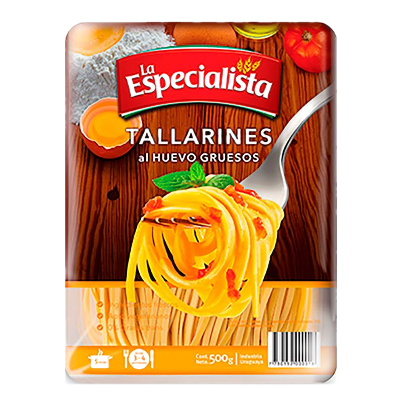Tallarines De Yema Gruesos La Especialista 500 G