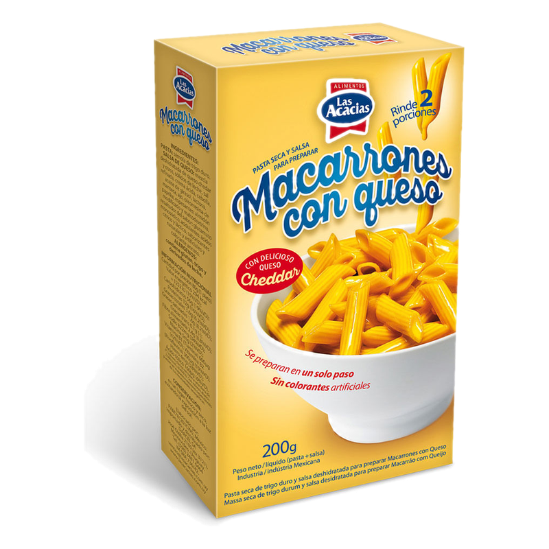 Fideos Las Acacias Macarrones Con Queso 200 G