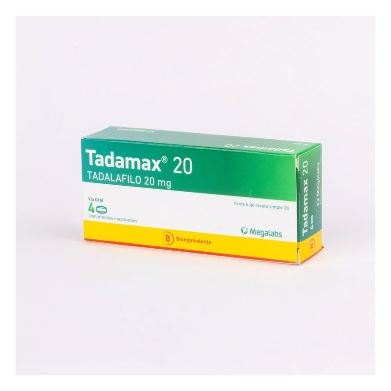 Tadamax 20 Mg X 20 Comprimidos Masticables