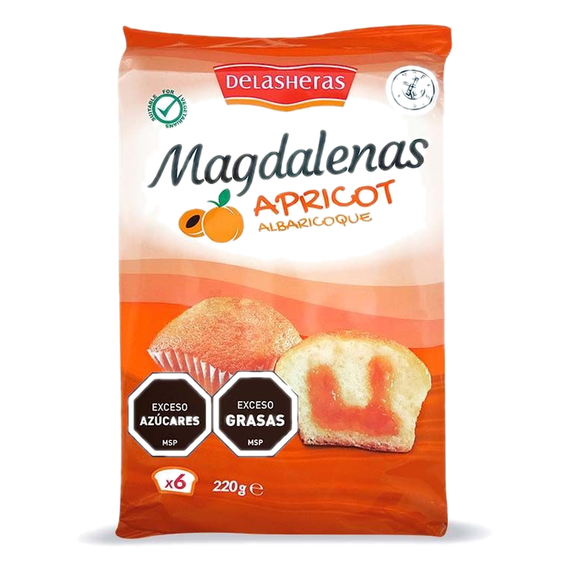 Magdalenas Rellenas De Damasco De Las Heras 220 G