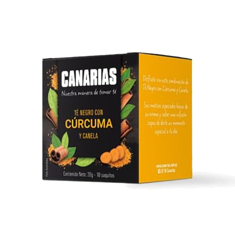 Té Negro Canarias Cúrcuma Y Canela 10 Sobres