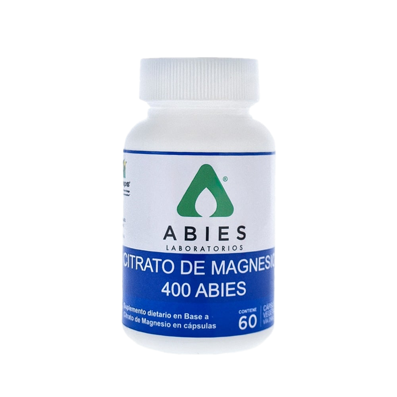 Citrato De Magnesio Abies 400 Mg 60 Cápsulas