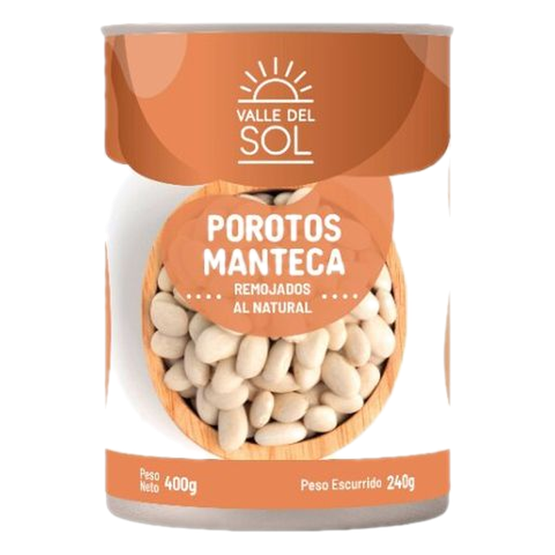 Porotos Manteca Valle Del Sol 400 G