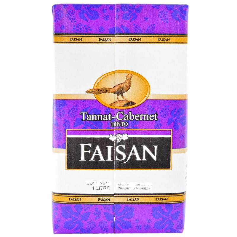 Vino Tinto De Mesa Tannat Cabernet Faisan 1 L