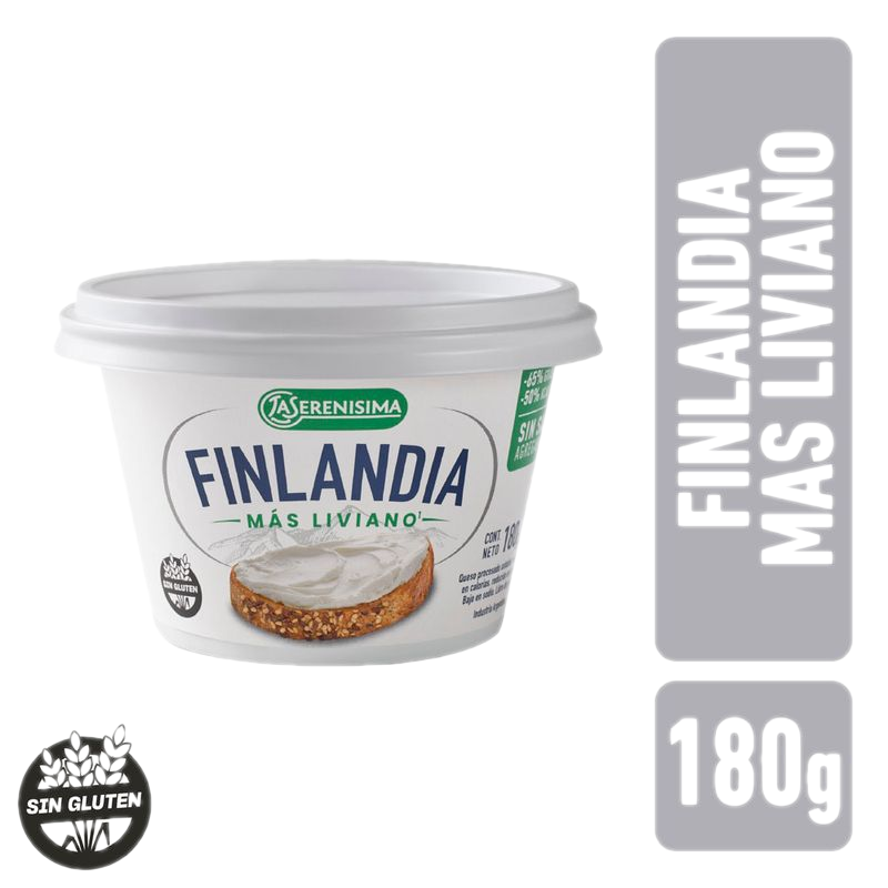Queso Finlandia Light Sin Sal 180 G
