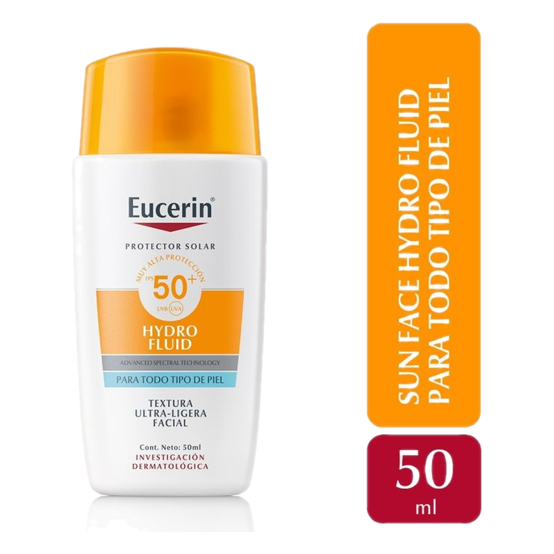 Protector Solar Eucerin Facial Hydro Fluid Spf50+ 50 Ml