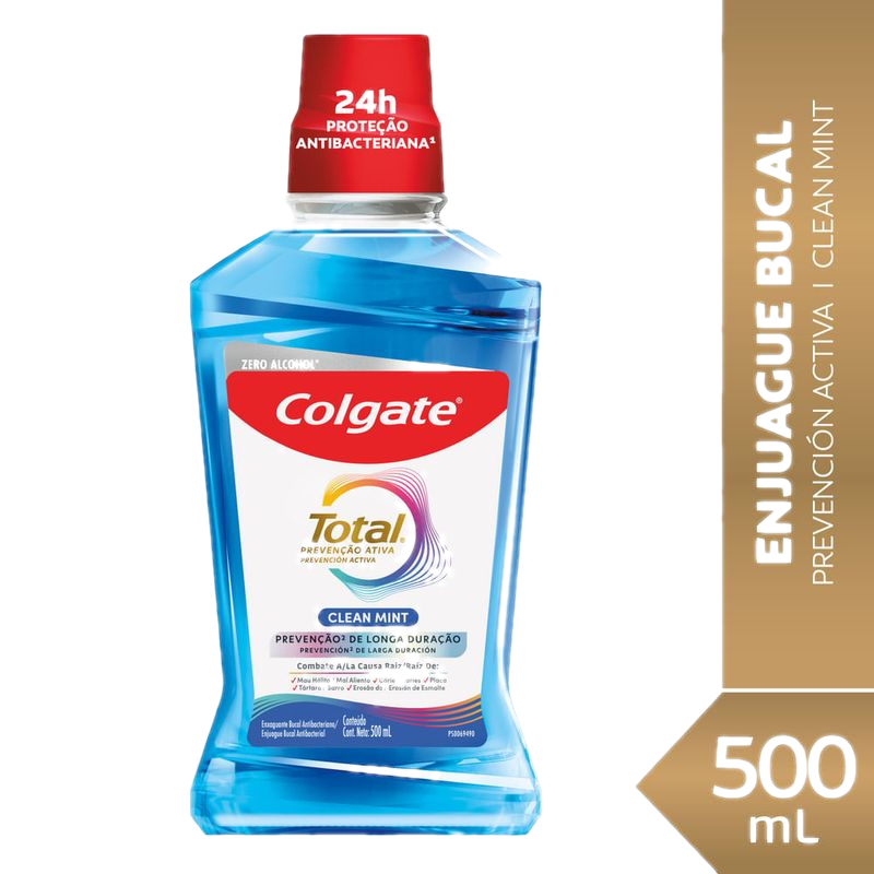 Enjuague Bucal Colgate Total 12 Clean Mint 500 Ml