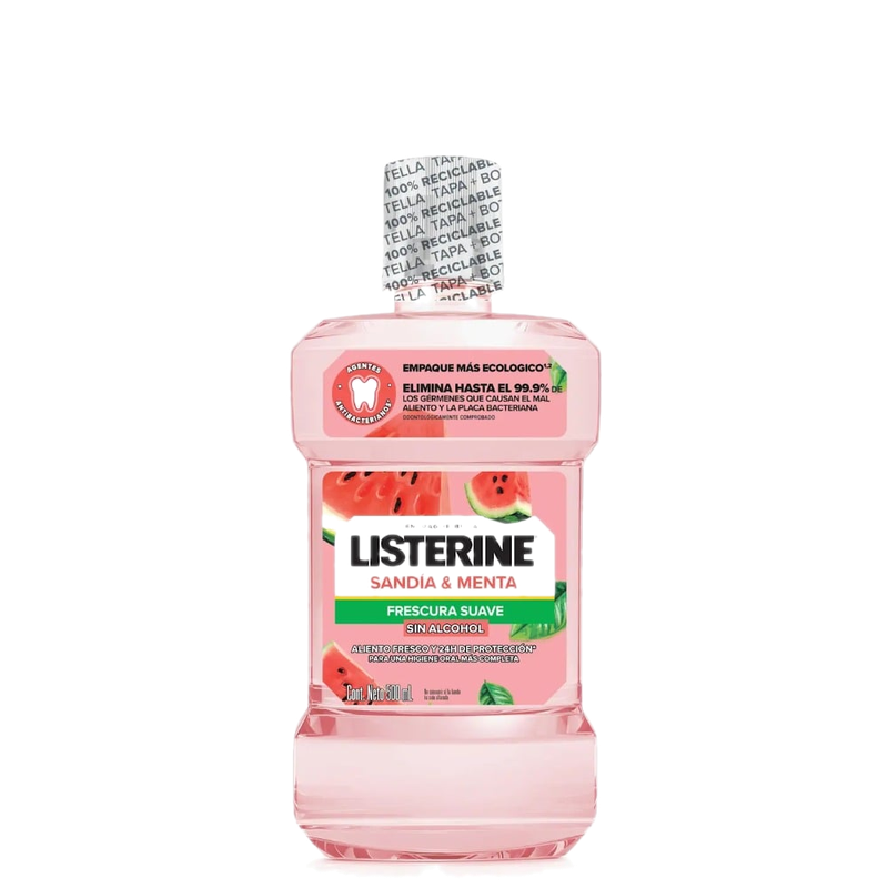 Enjuague Bucal Listerine Sandía Y Menta 500 Ml