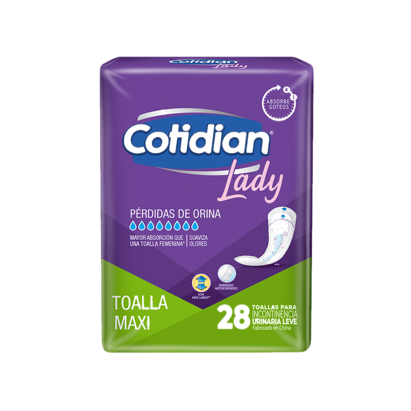 Toallas Cotidian Lady Maxi 28 Unidades