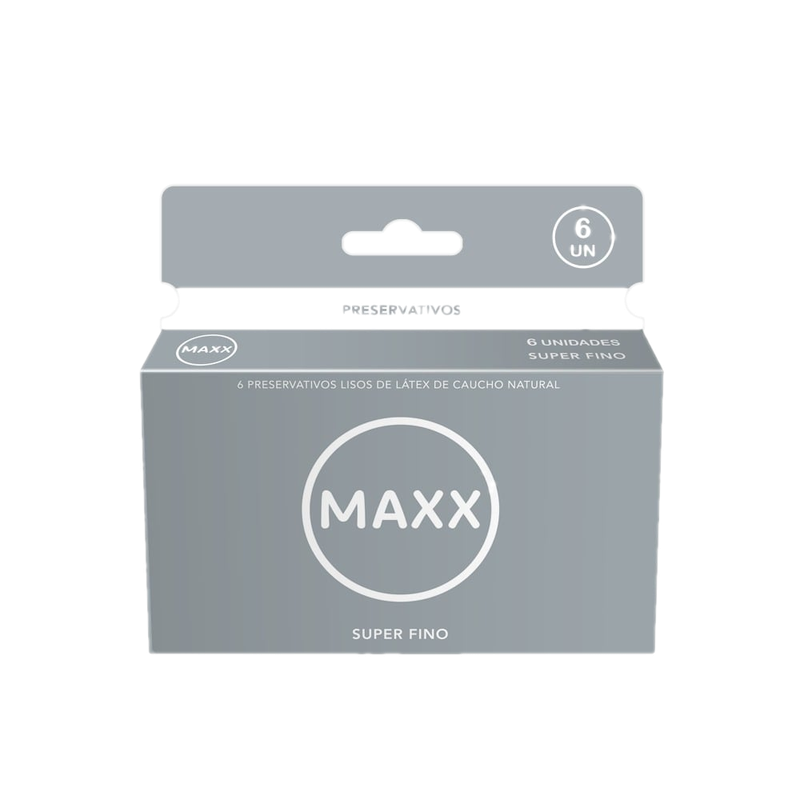 Preservativos Maxx Super Fino 6 Unidades