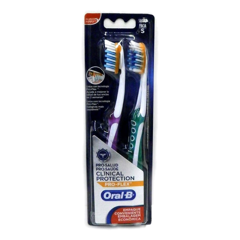 Cepillo Dental Oral - B Clinical Protección 2 Unidades