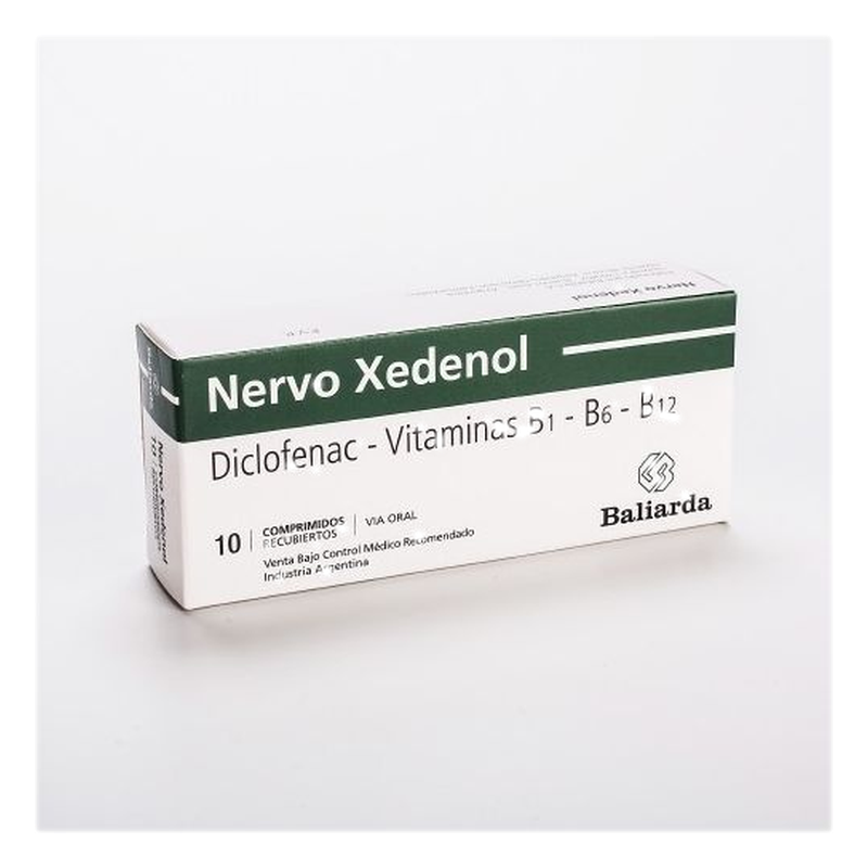 Nervo Xedenol 50 X 10 Comprimidos