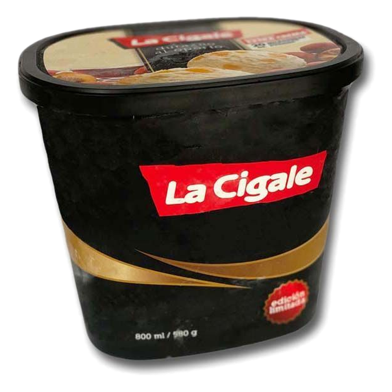 Helado Sabor Durazno Al Oporto La Cigale 800 Ml