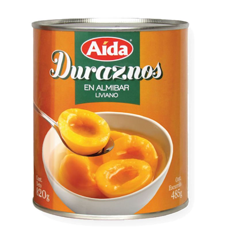 Duraznos En Almibar Aida 820 G
