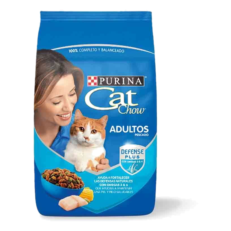 Alimento Para Gatos Adultos Sabor Pescado Y Mariscos Cat Chow 1 Kg