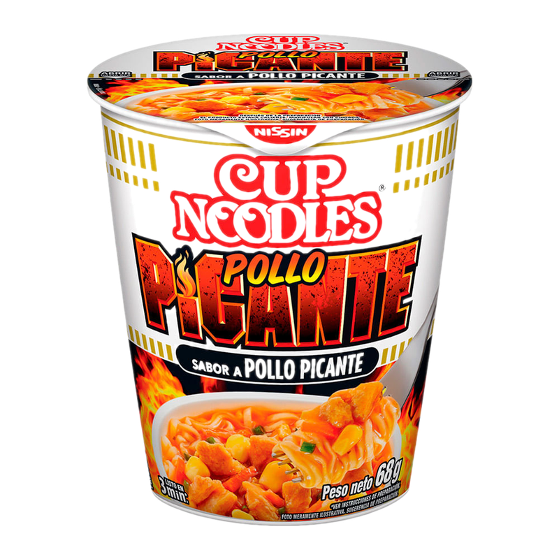 Sopa Nissin En Vaso Sabor Pollo Picante 69 G