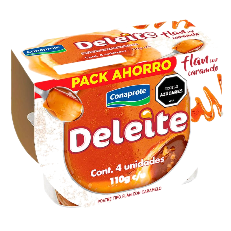 Pack Flan Conaprole Deleite 440 G