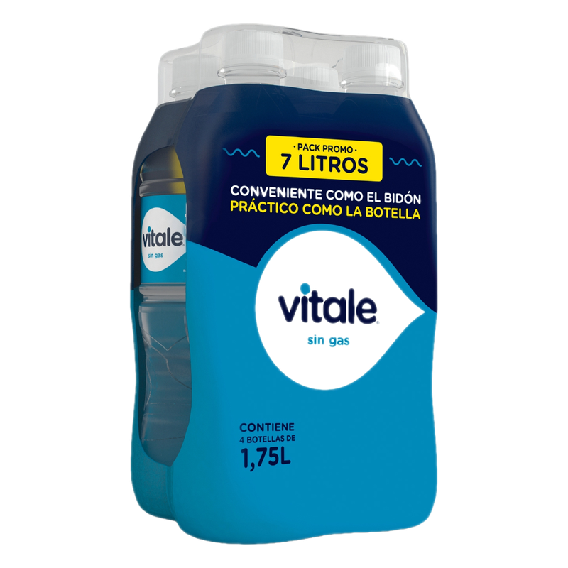 Pack Agua Vitale Sin Gas 1.75 L 4 Unidades