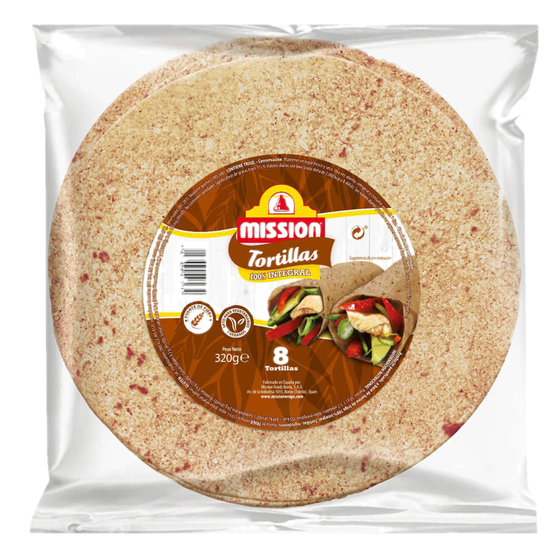 Tortilla Integral Mission 20 Cm 420 G 8 Unidades