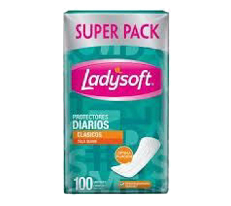 Ladysoft Protectores Clasicos 100 Unidades