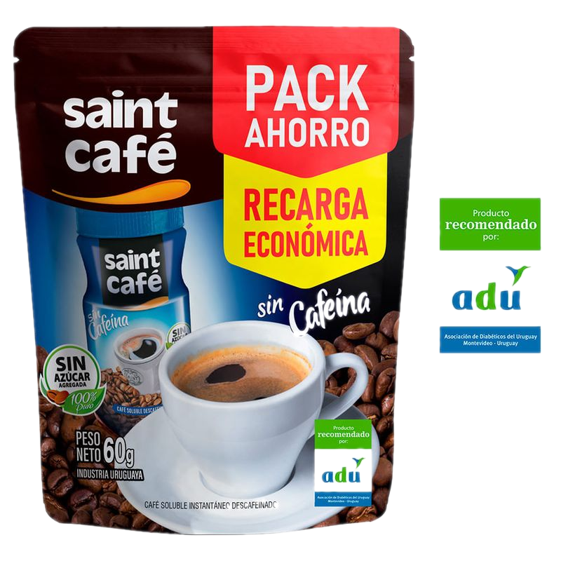 Café Soluble Descafeinado Saint Recarga 60 G