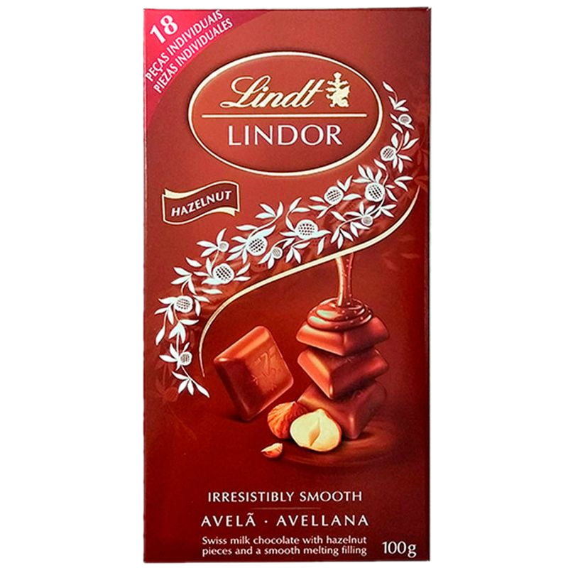 Chocolate Lindt Lindor Avellanas 100 G