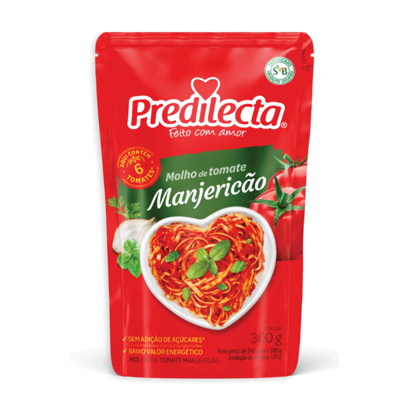 Salsa De Tomate Predilecta Con Albahaca Doy Pack 300 G