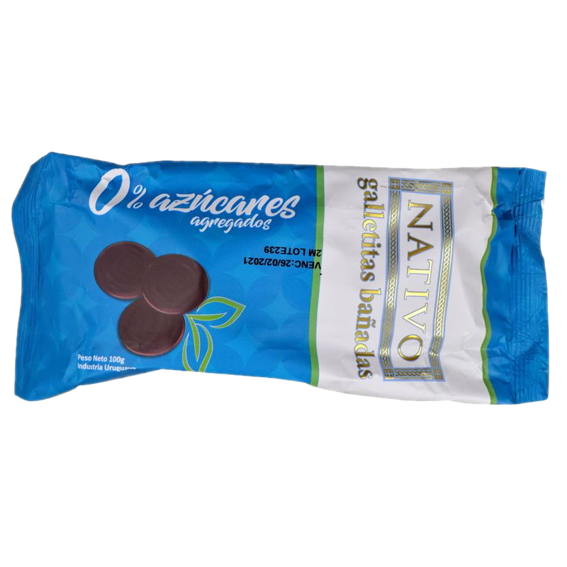 Galletitas Bañadas Nativo 0% Azúcar 100 G