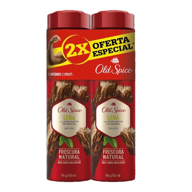 Pack 2 Unidades Desodorante Old Spice Spay Lena