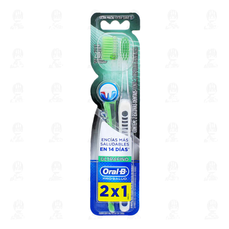 Cepillo De Dientes Oral-b Ultrafino Extra Suave, 2 Unidades.