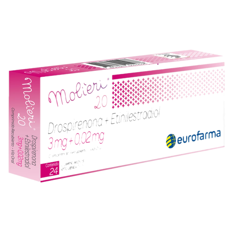Molieri 20 3 Mg/0.02 Mg 24 Comprimidos Recubiertos