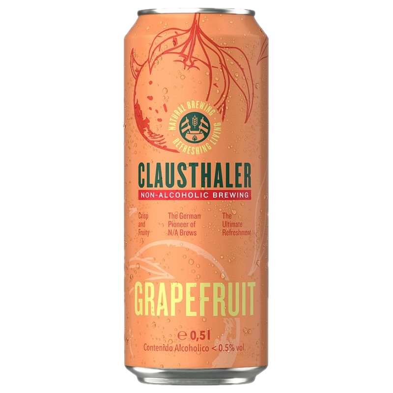 Cerveza Clausthaler Con Pomelo 500 Ml (0,49% Alc)