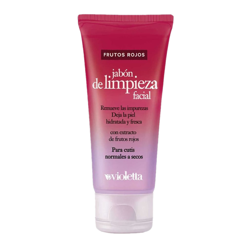 Jabón Limpieza Violetta Limpieza Facial Frutos Rojos 100 G