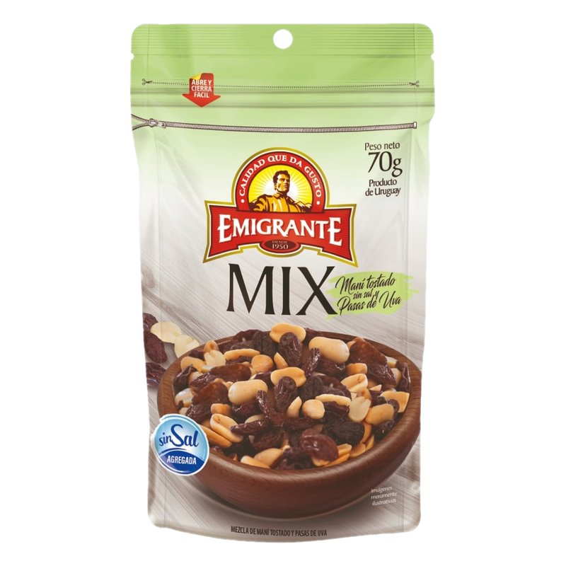 Mix Nuez, Castañas, Pasas Y Ananá Emigrante 80 G