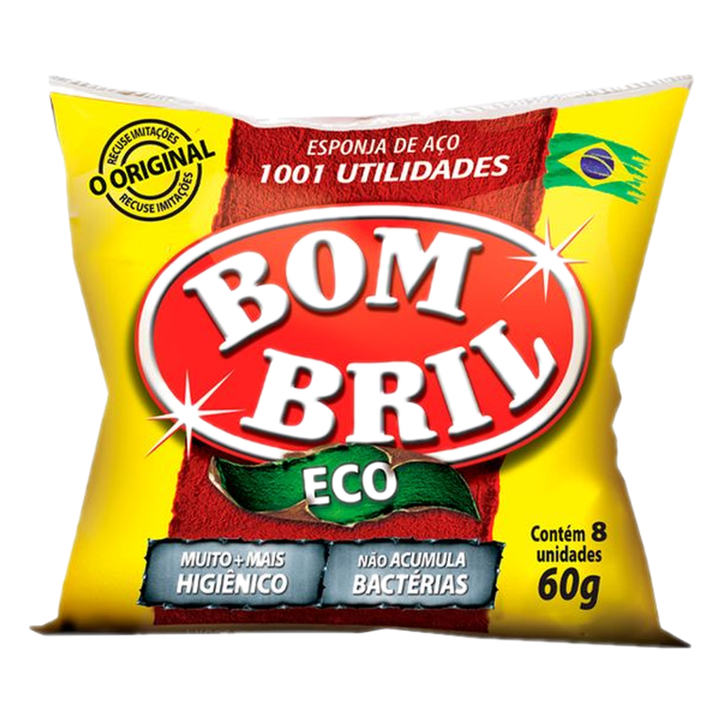 Esponja De Acero Bombril 8 Unidades