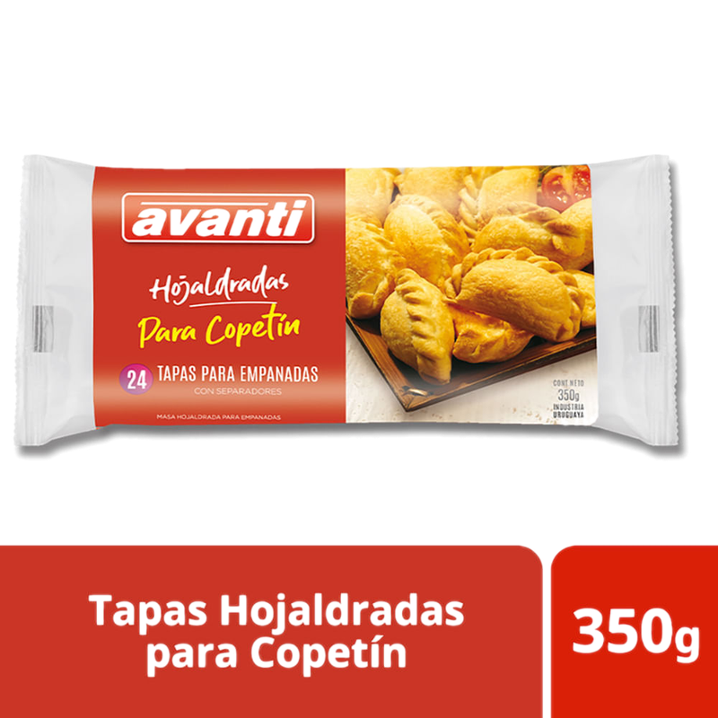 Tapa Empanadas Avanti Horno Copetín 24 Unidades