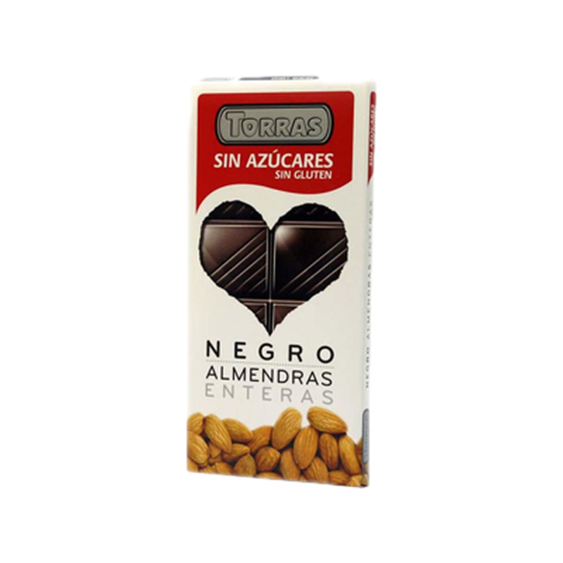 Chocolate Negro Con Almendras Sin Azúcar Torras 150 G