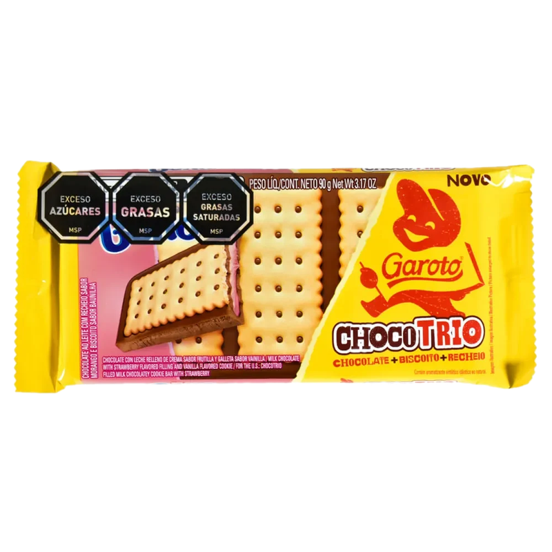 Tableta Chocolate Garoto Choco Trio 90 G