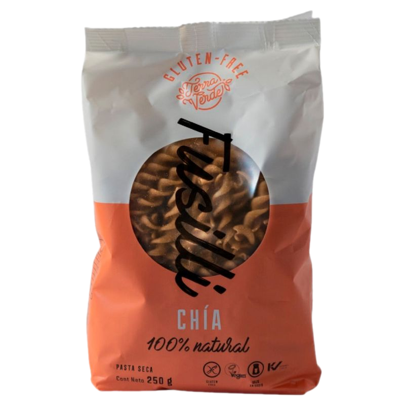 Fideos Fusilli Terra Verde De Chía 250 G