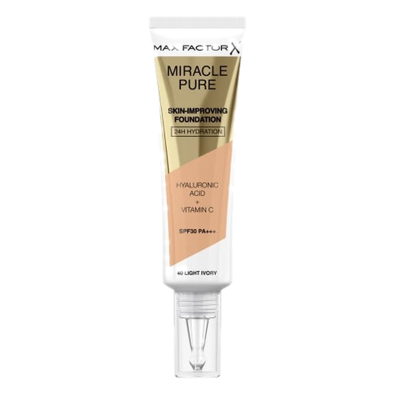 Base Max Factor Pure Foundation N°40 Light Ivory