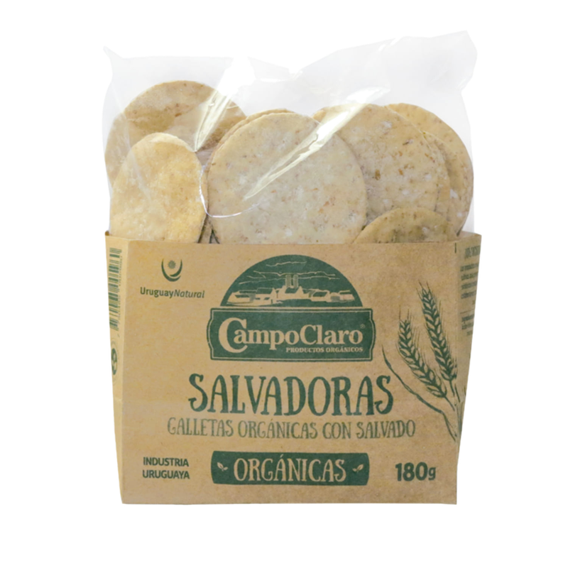 Galletas Campoclaro Organico Con Salvado 180 G