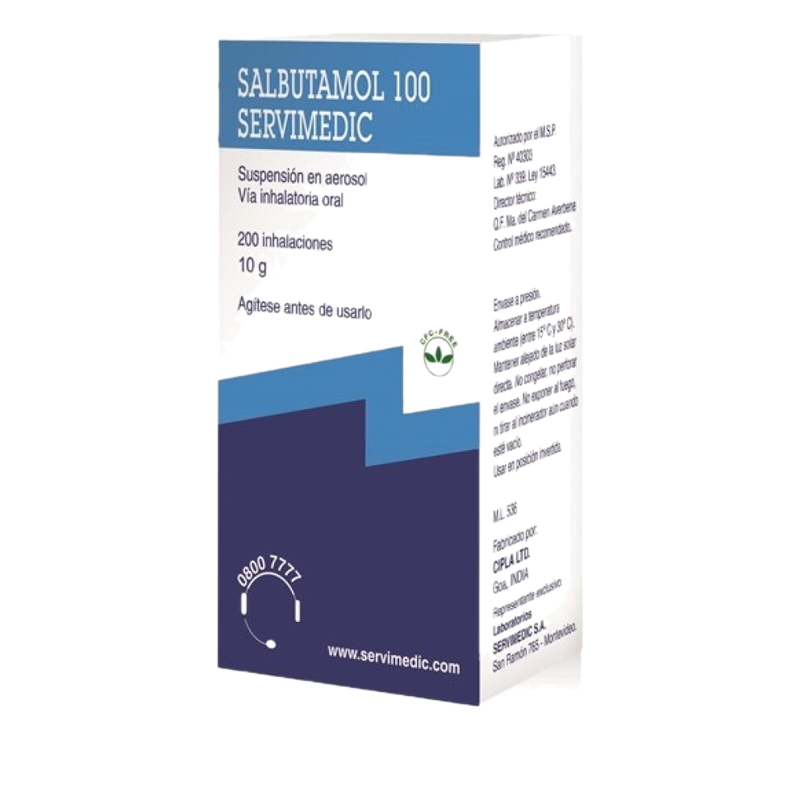 Salbutamol 100 Mg 200 Dosis