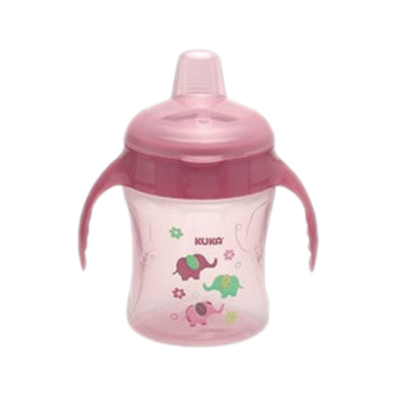 Kuka Sorbito Con Asas Antiderrame Rosa [200 Ml]
