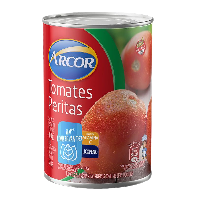 Tomate Entero Perita Arcor 400 G