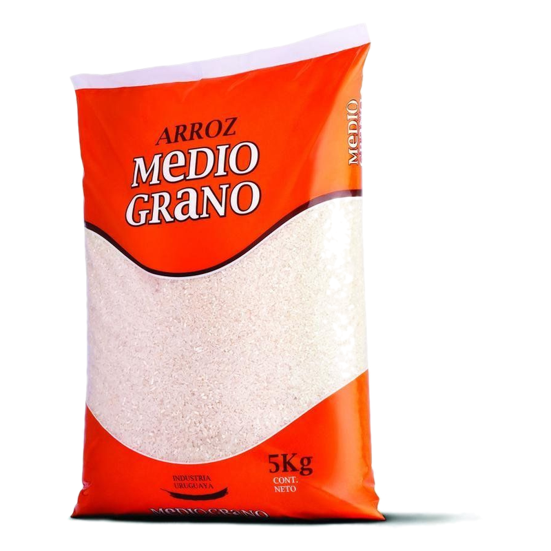 Arroz Medio Grano Blanco Saman 5 Kg
